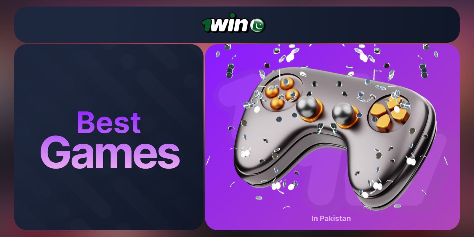 1Win Pakistan Casino offers a selection of the best casino games according to the platform, with which you will always double your winnings