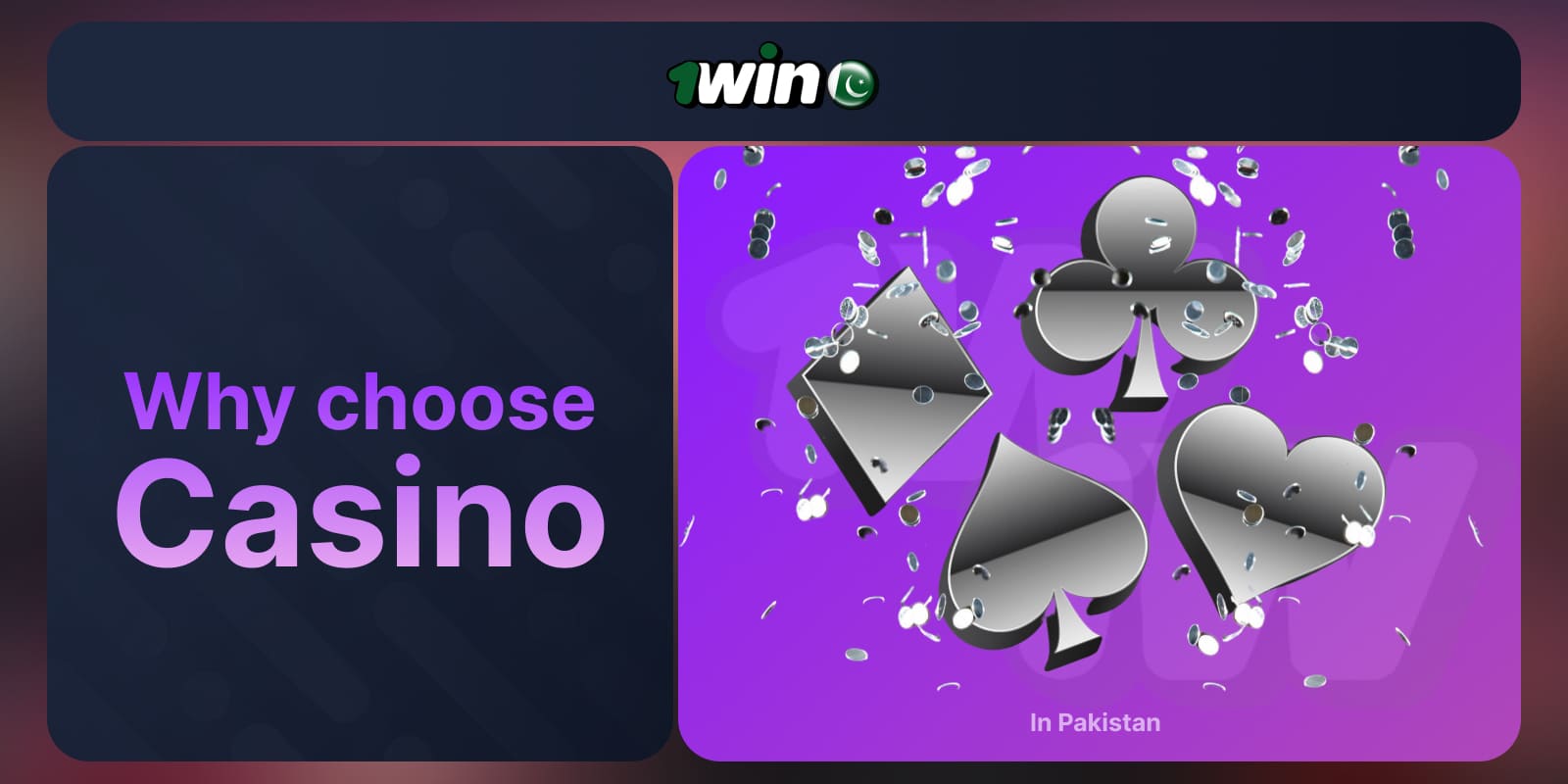 1Win Pakistan Casino general information about the category, general characteristics, and what options the section offers
