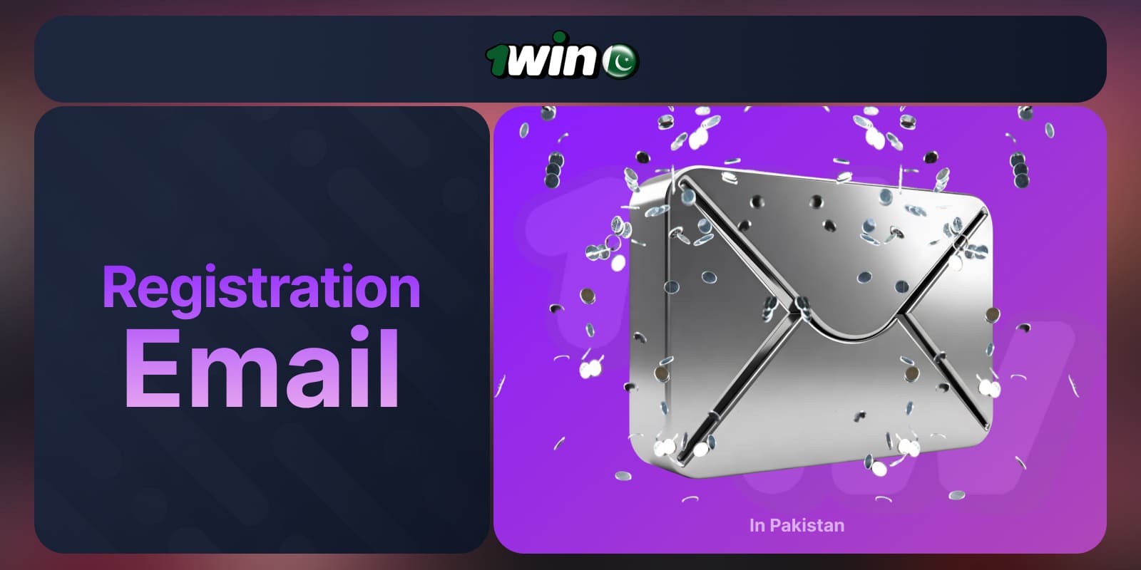 1Win Pakistan Registration: Create an account on the platform using email to log in