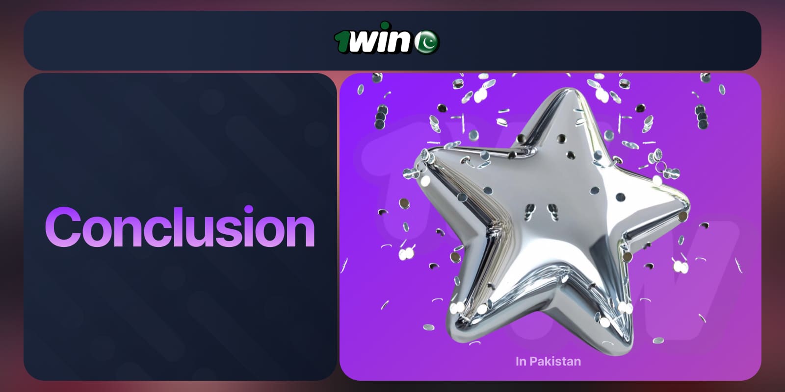 1Win Pakistan Registration Conclusion of information on creating an account on the platform